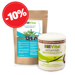 HillVital | Balíček na zmiernenie dny - masť a čaj Flow 400g